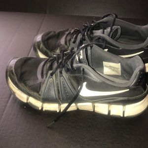 Trashed heavily worn Nike sneakers size US 11